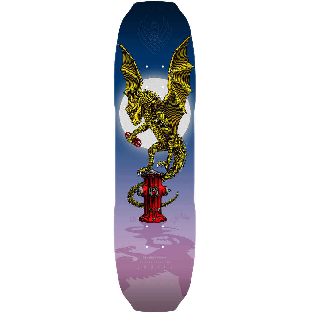 Powell Peralta Pro Andy Anderson Baby Heron (Vajra) FLIGHT® Skateboard Deck, 8.4 x 32.5